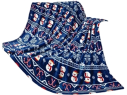Manta de Flanela Xadrez Preta e Vermelha Syjym Quente Macia para o Natal Decoração Presente, Macio, Quente,
