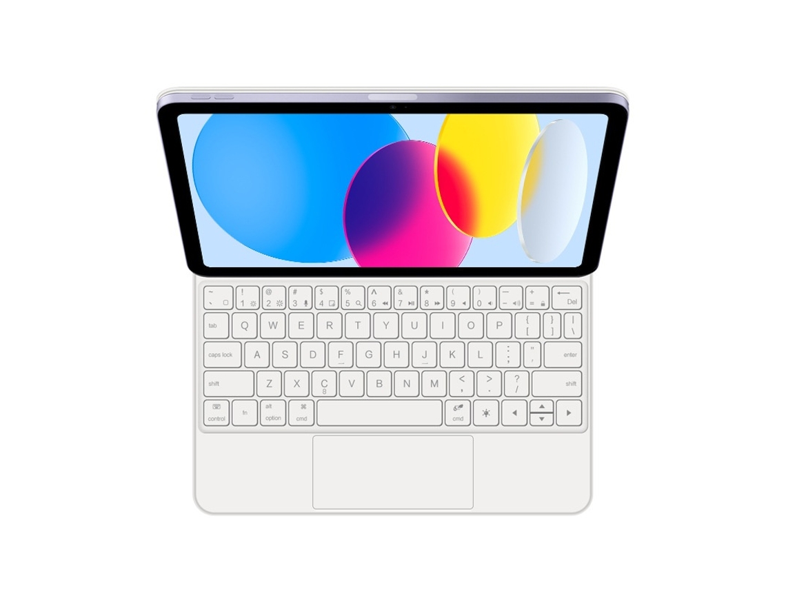 Teclado Bluetooth Para Tablet Lurelia, Compatível Com I Pad Pro 11 2024 Inglês (m4, Branco, Teclado Bluetooth