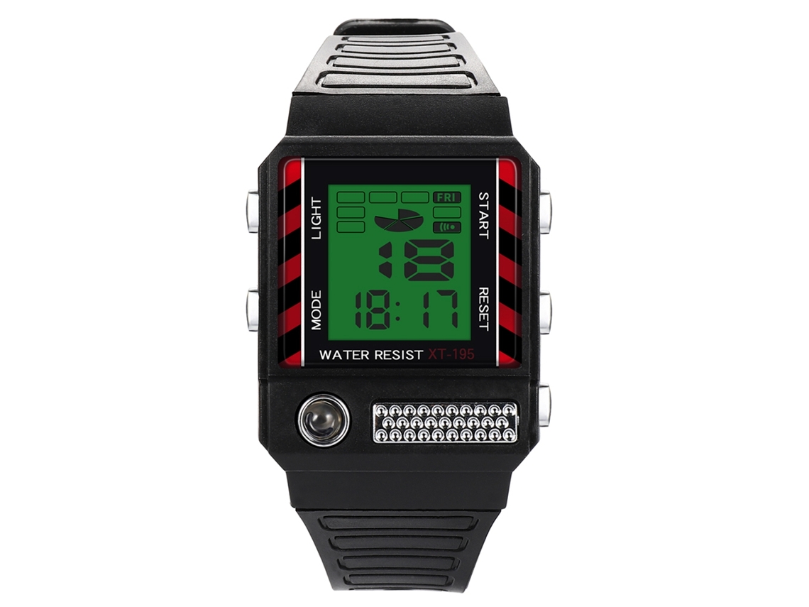 Reloj Electrónico Infantil Impermeable 30m Pulsera Niños Moda Rojo