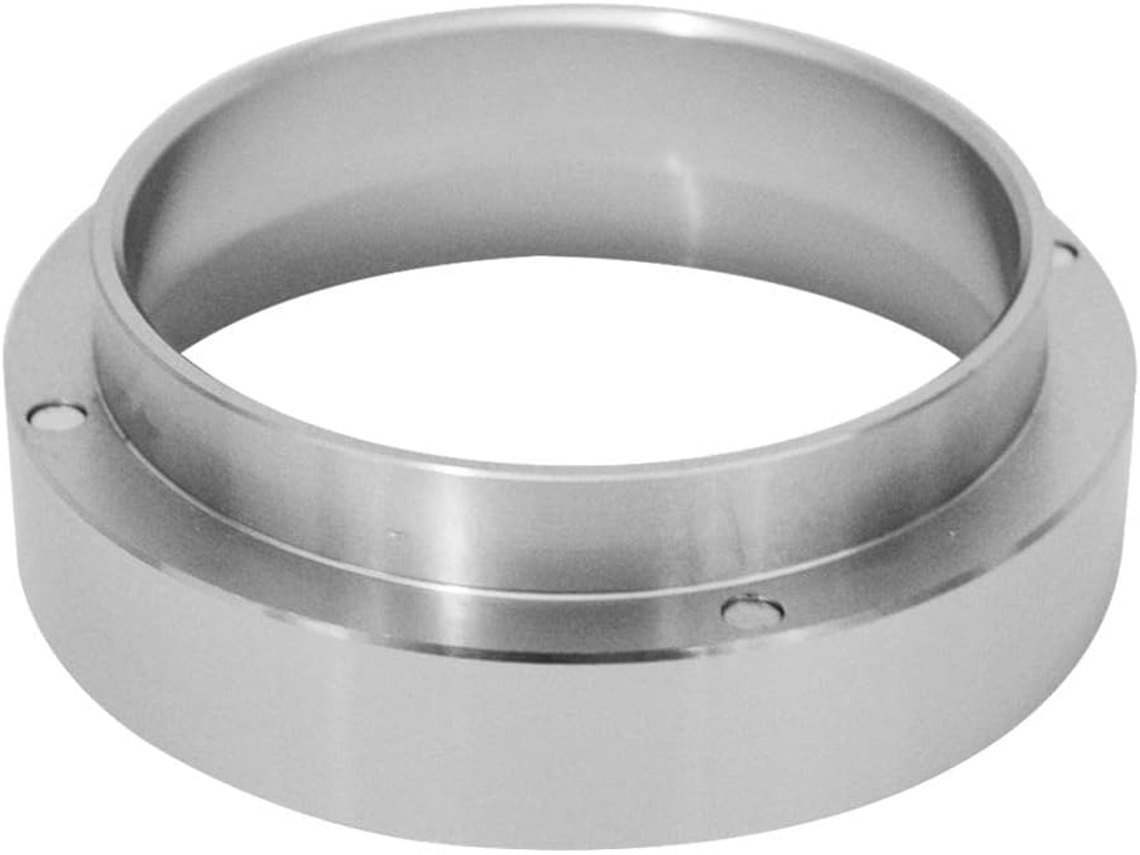 Funil De Dosagem Inteligente Em Alumínio Com Anel Dosador Para Café, Ideal Para Baristas, Cor Prata, 58mm