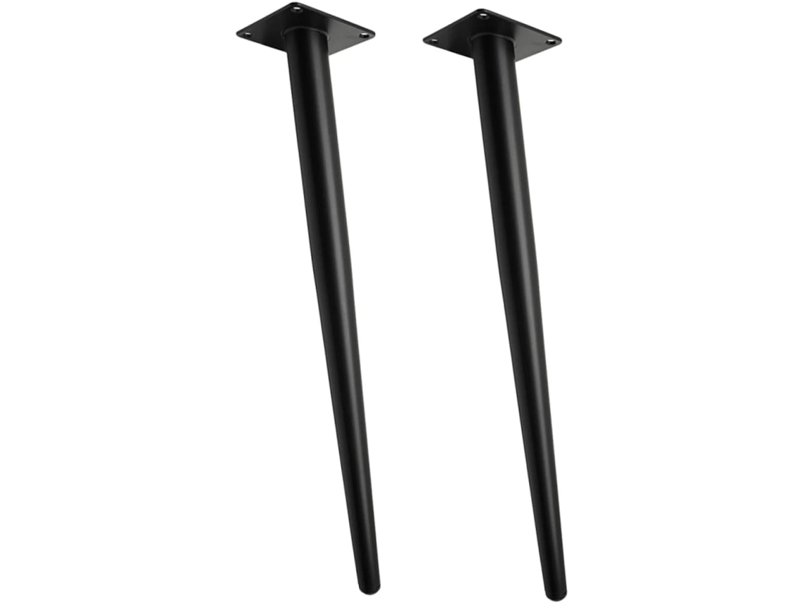 Suportes De Metal Cônicos De 2 Peças Para Substituição De Móveis, Mesas, Escrivaninhas, Armários, Etc. - Material Sólido
