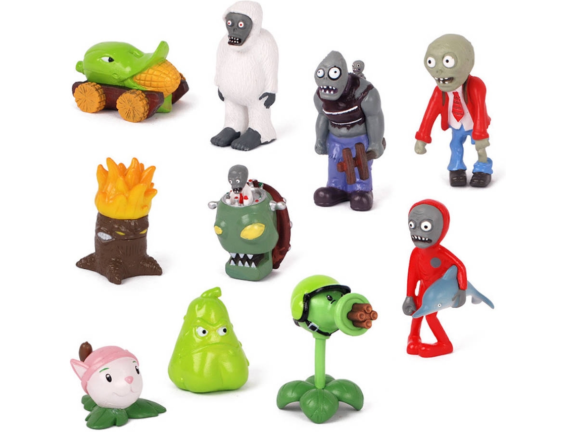 Figuras EASTVAPS Plants Vs Zombies (10 Peças)