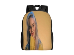 Mochila Billie Eilish R37 Para Estudantes, Leve E Resistente, Impermeável E Com Alça De Ombro Ajustável.