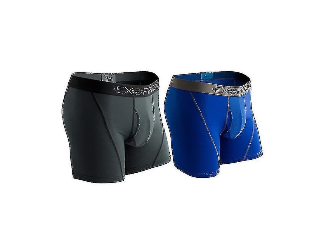 Pack Calcinha Boxer Masculina Exofficio Sport Mesh 6 Polegadas Tamanhos EUA Tamanho XL Uu. Pacote Cinza Royal 2