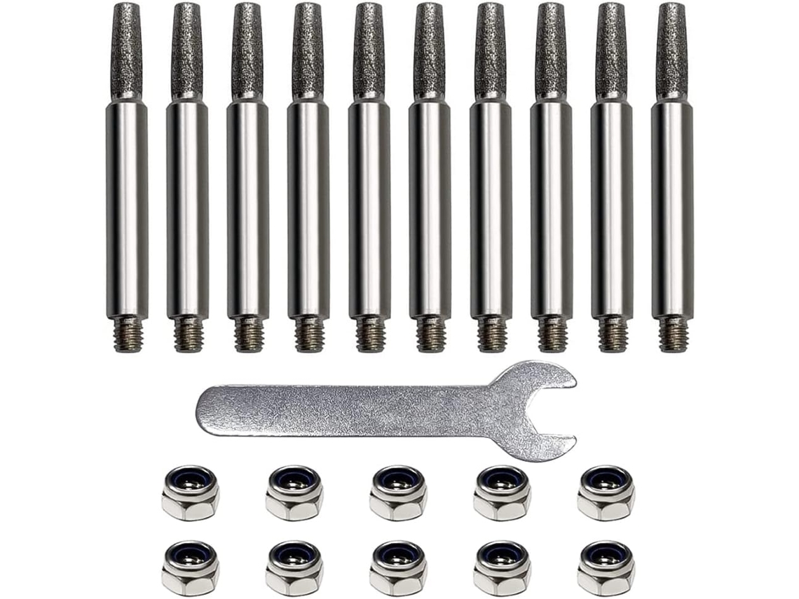 Afiador De Motosserra, Afiador De Motosserra, Afiador De Corrente, Motosserra E Afiador, 4,8 Mm Zeuxo (10 Peças)