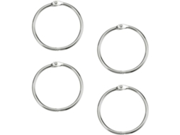 100 Argolas De Aço Inoxidável Para Encadernação, 30mm De Diâmetro Externo, 25mm De Diâmetro Interno, Para Álbuns De
