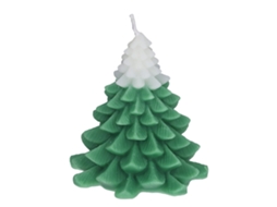 Mali velas Aromáticas em Forma de Árvore de Natal Decoração de Mesa Branco Verde