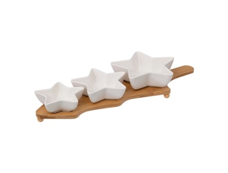 Conjunto de lanches de bambu Etoile 3P FEERIC LIGHTS & CHRISTMAS