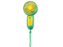 Mini Ventilador Portátil De Mão, Recarregável Via Usb, Com Fio E Bateria Longa Duração.
