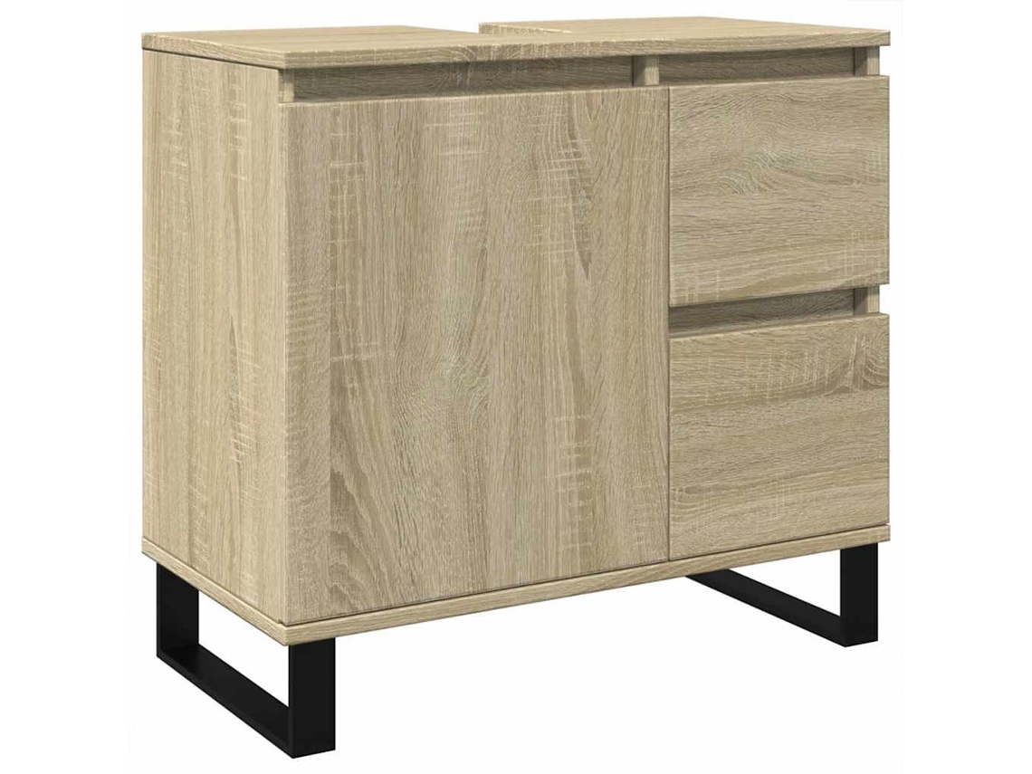 Bathroom Cabinet, Bathroom Cabinets Vidaxl Marrom Madeira Processada (n/a)