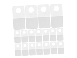 Ganchos Adesivos Transparentes De Pvc Sosoport (250 Unidades), Com Des