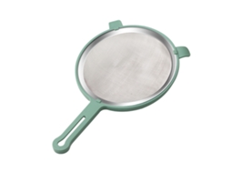 Skimmer Spoon 304 Aço Inoxidável Portátil Malha Fina Coador De Alimentos Para Gordura Molho E Espuma