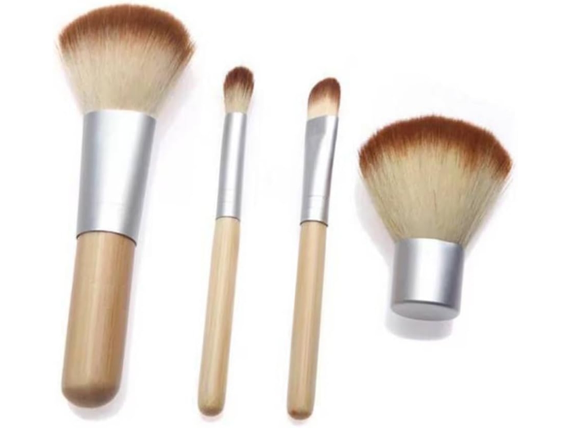 Conjunto De Pincéis De Maquiagem Com 4 Funções Para Base E Sobrancelhas Ferramentas De Maquiagem I Gokoco