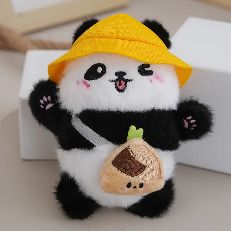 Chaveiro de Pelúcia de Panda Chinês Fofo para Mochila MDUG (amarelo)