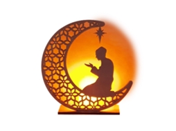 Laxiscreed Aliança Decorativa Eid Mubarak Com Personagem De Oração Para Presente