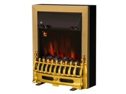 Lareira Elétrica Ouro 48,2x18,5x59,2 Cm Embutida Ou Piso 1000/2000 W Metal Plástico