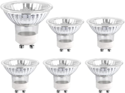 Lurelia Pack De 6 Lâmpadas Halógenas Gu10 35w 230v 2700k 380lm, Branco Quente, Regulável