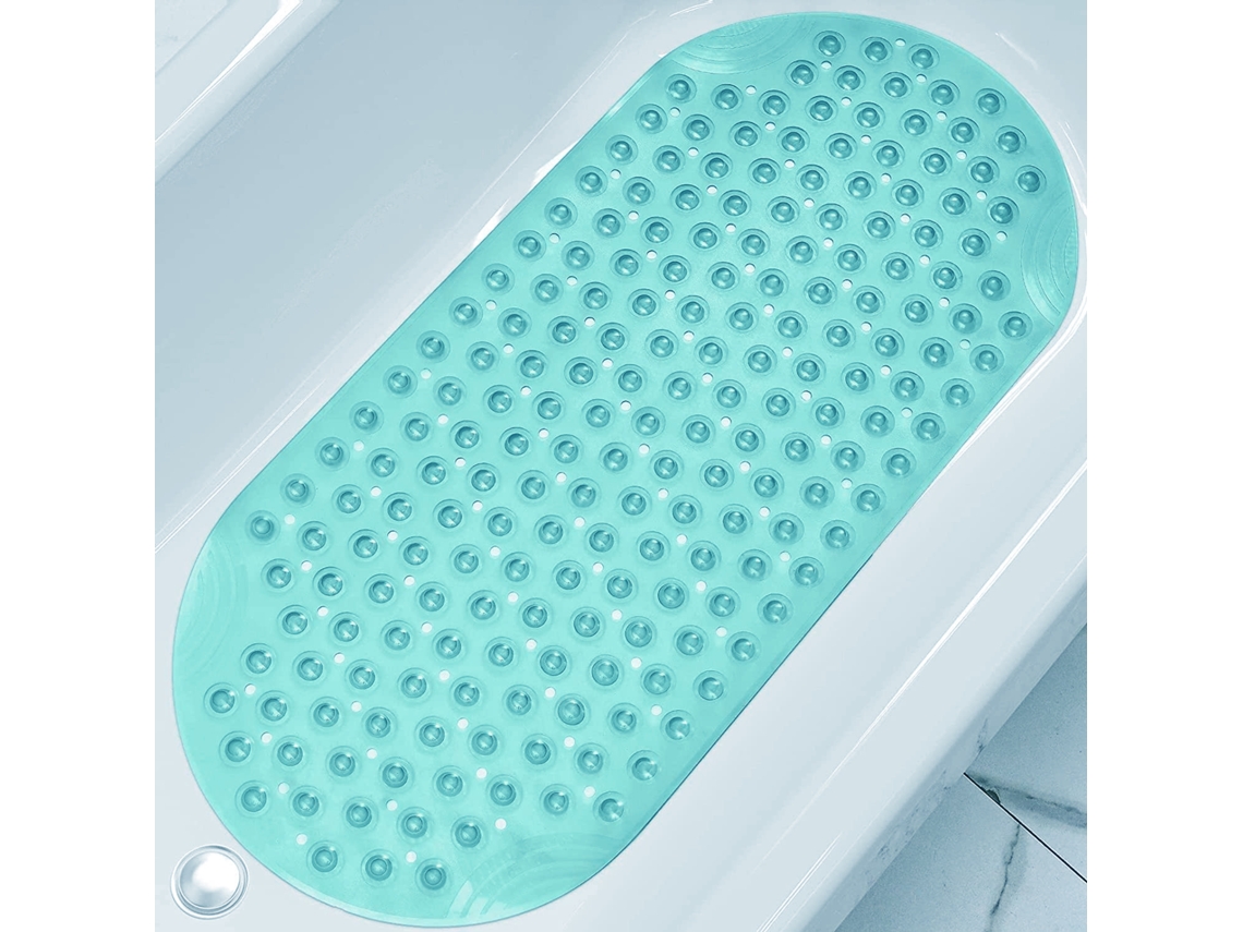 HEXINYIGJLY Tapete Antiderrapante para Banho 88x40cm Verde