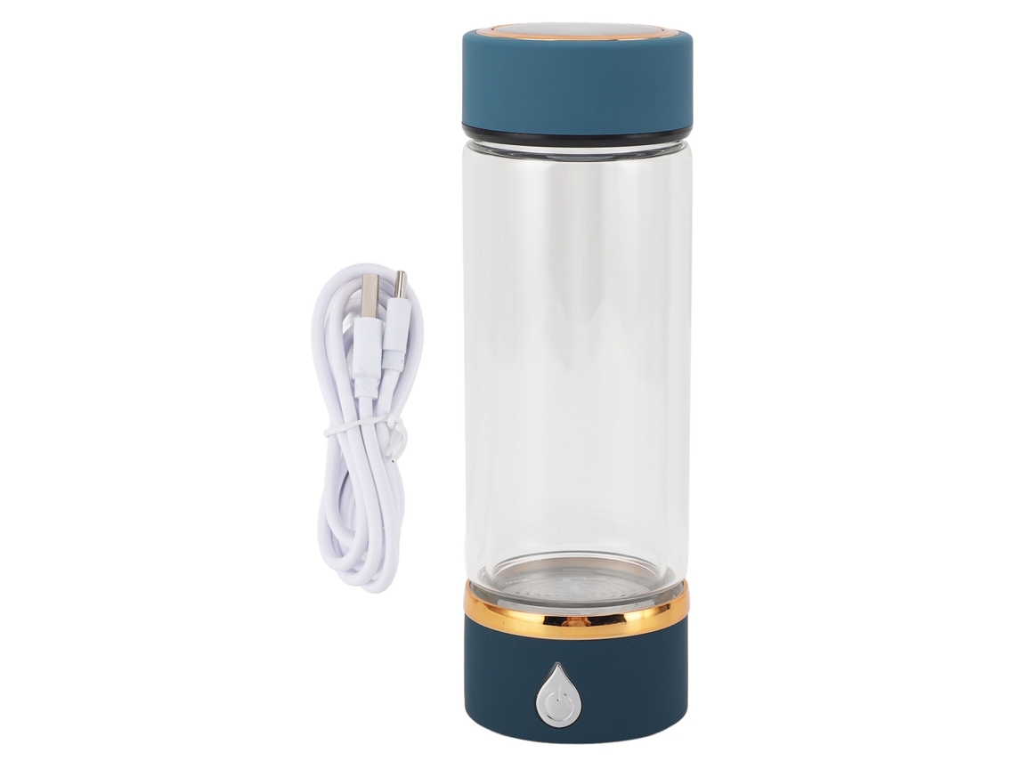 Garrafa de Água com Hidrogênio 420ml, Tecnologia Spe PEM, Recarregável para Casa e Exterior | S/MARCA
