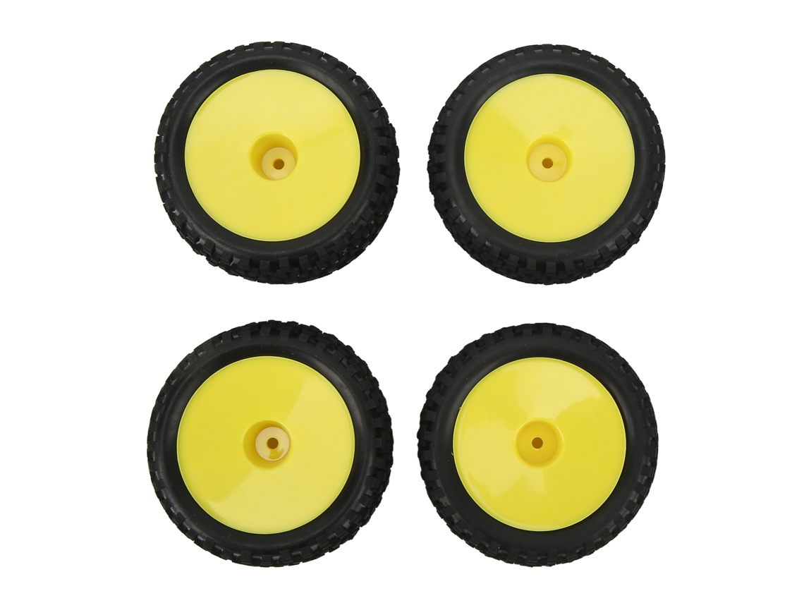 4 Pneus De Borracha Rc Com Alta Resistência Ao Desgaste E Adesão Forte Para Carro Off Road 1/10