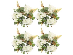 Laxiscreed Flor De Hortênsia Artificial Em Buquê Para Decoração De Velas E Guirlandas