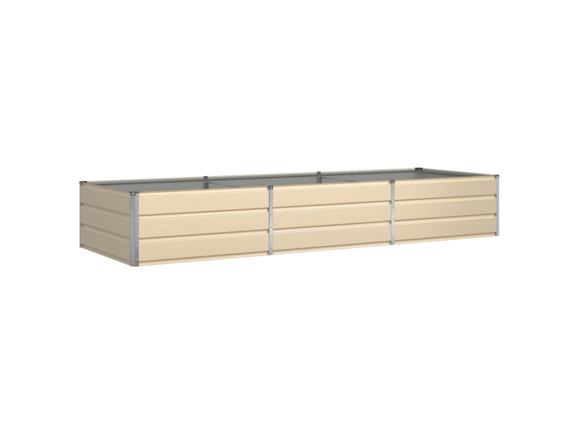 Floreira Ivory 290 X 100 X 45 Cm Aço Galvanizado VIDAXL