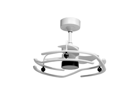 Ventoinha de Tecto Alison Branco 3 Palas 125W125W Led 300040006000K A.50Xd.63Cm FERRIMEX