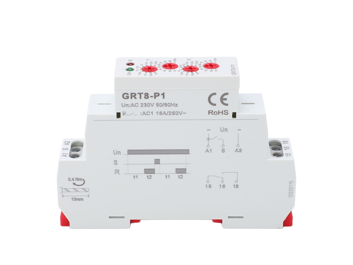 Relé Eletrônico Repetição Led Indicador Abs Timer Pulso Saída Din Rail 230v