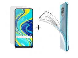 Capa + Película Xiaomi Redmi Note 9S / Note 9 Pro TUMUNDOSMARTPHONE Pack Transparente