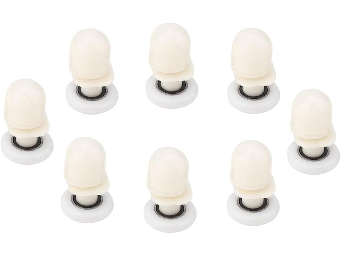 Cryfokt Conjunto De 8-rodas Deslizantes Plástico Resistente Para Portas, Fácil Instalação, Para Portas De Vidro E