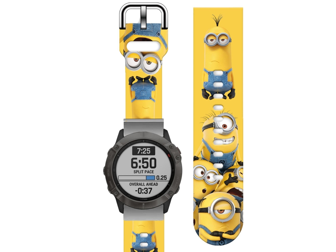 Bracelete Silicone Líquido para Garmin Instinct 2 Amarelo