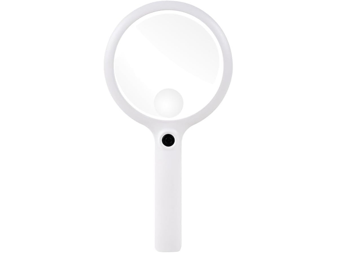 Lupa De Leitura Recarregável Com 3 Modos De Iluminação E Iluminação, 130 Mm Gokoco