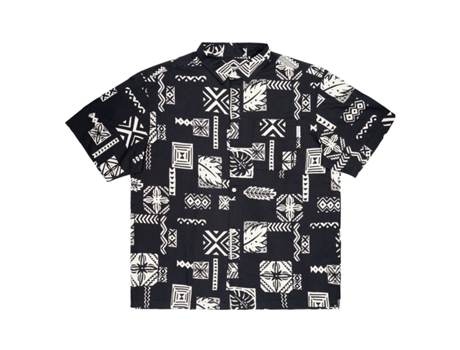 T-shirt De Homem Iriedaily Camicia Resorio Algodão Preto (m)