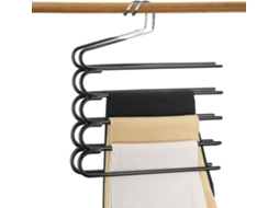 Cabide De Metal Antiderrapante Em Pvc Para Calças Jeans E Cachecóis, Armazenamento Multifuncional Que Economiza Espaço Zeuxo