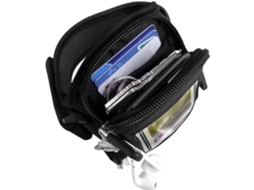 Braçadeira Esportiva De Neoprene Preta Avizar Para Smartphone, Com Múltiplas Opções De Armazenamento, Tamanho 3xl.