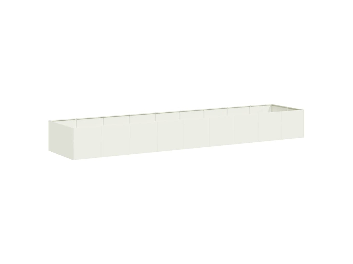 Planter, Planters Vidaxl Branco Aço (360 X 80 X 40 Cm)
