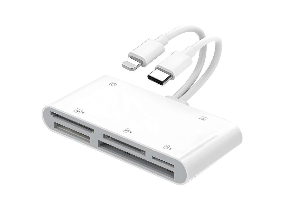 Leitor de Cartões 8 em 1 com Entrada para Fone X/TAISHENGDA