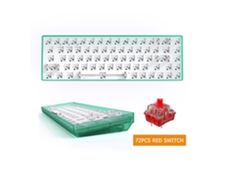 Kit De Teclado Mecânico Sem Fio Bluetooth Tester68 Hot Swap Gamers 2.4g Diy Para Eixo De Interruptor De 3/5 Pinos Com 68 Teclas Slowmoose