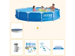 Intex Piscina Com Estrutura Redonda - 366x76 Cm - 6-peças S21177