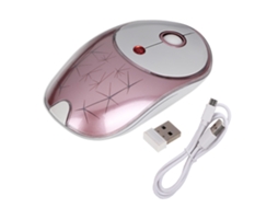Rato Sem Fio (recarregável, Silencioso, Iluminado) (marca Sunrose Autorizada) Rato Sem Fio Recarregável Silencioso Iluminado Silencioso (rosa)