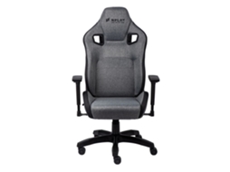 Cadeira Gaming NPLAY 6.2 CANVAS EDITION (Outlet Grade A - Até 130 kg - Elevador a Gás Classe 4 - Cinza e Preto)
