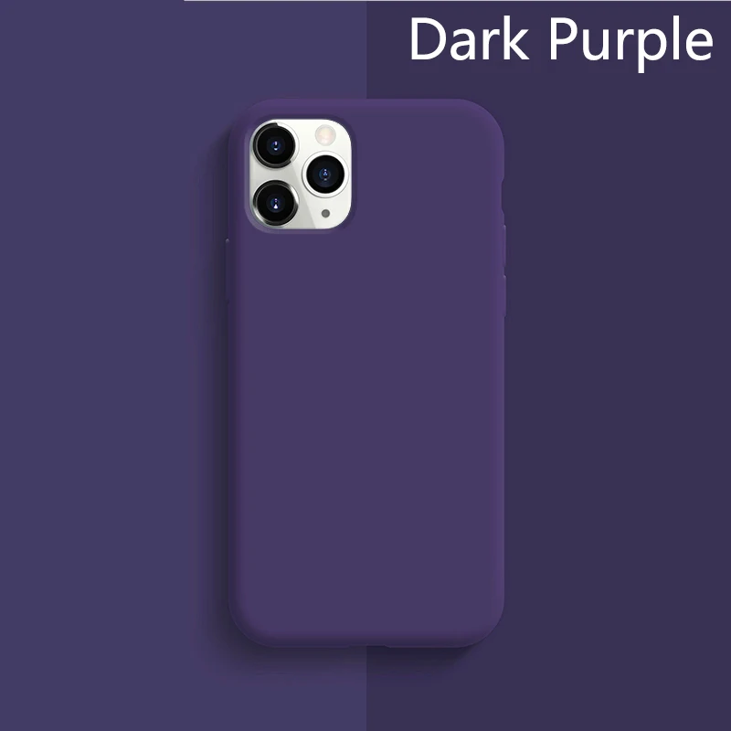 Capa Ultrafina E Macia De Silicone Líquido Para Iphone 14 Plus (roxo Escuro).
