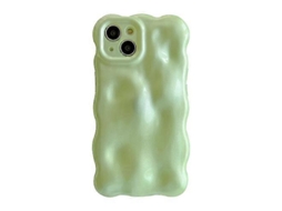 Capa De Celular Tpu Com Bolhas Onduladas Para Iphone 15
