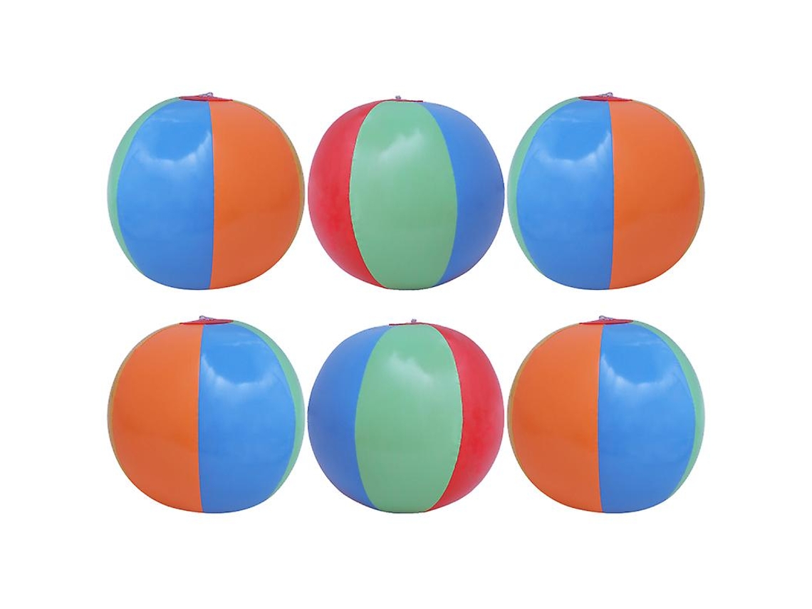 6 Peças De Bolas De Praia Para Festa Allinless