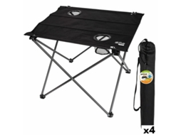 Mesa Dobrável Aktive Preto Têxtil 61 X 51 X 50 Cm 4 Unidades
