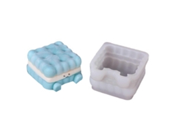 Formas De Silicone Quadradas E Cúbicas Para Fazer Mousses, Bolos E Decorar Sobremesas De Chocolate E Fondant.