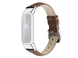 Pulseira de substituição para relógio inteligente em couro legítimo, tamanho P, compatível com Fitbit Luxe/Fitbit Luxe Special Edition Ly Ebike