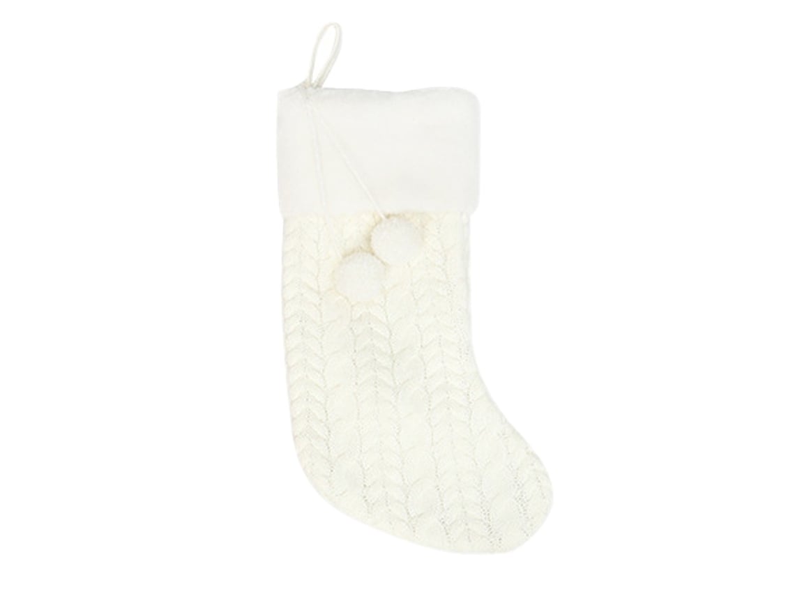 Elysve Meia De Natal Com Pompons – Decoração De Árvore E Festiva