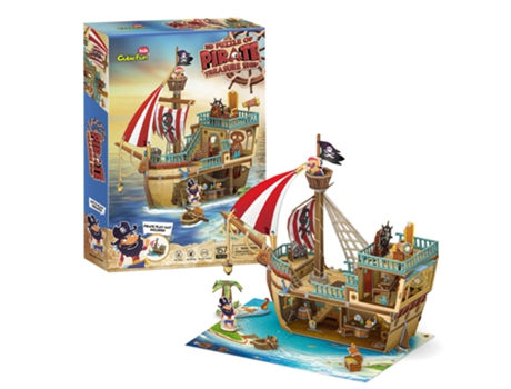 Cubic Fun 3d Puzzle Puzzle Navio Pirata Com Tesour