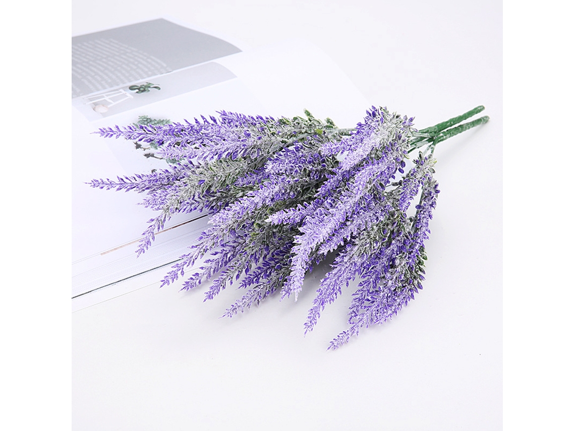 8 Buquês de Flores Artificiais de Lavanda, Flores Artificiais e Ind AQUAFORGE
